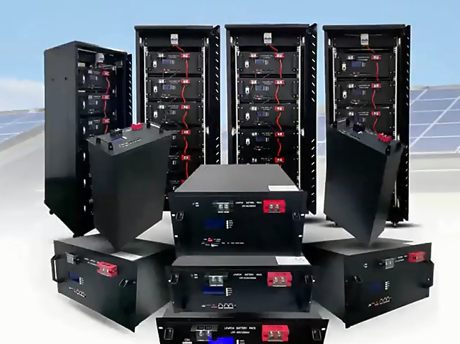 Cabinet lithium iron phosphate battery series 3D model and internal structure